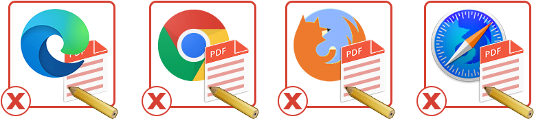 do not edit the pdf form in browser